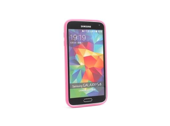 Torbica silikonska Masna za Samsung I9600 S5/G900 pink-zelena - Torbica silikonska Print Skin za Samsung