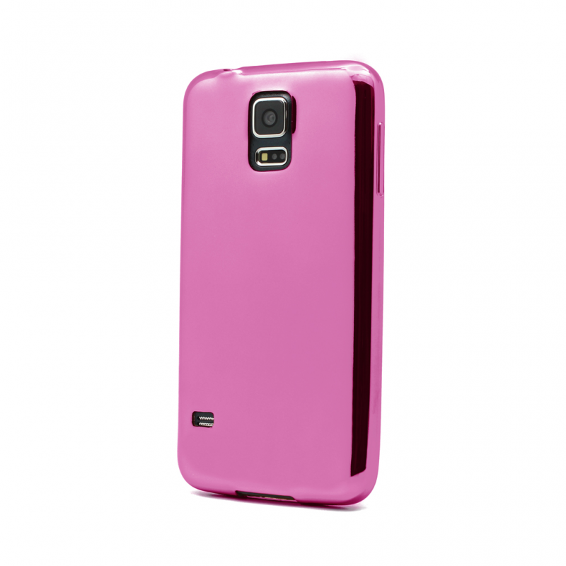 Torbica silikonska electro za Samsung I9600 S5/G900 pink - Torbica silikonska Print Skin za Samsung