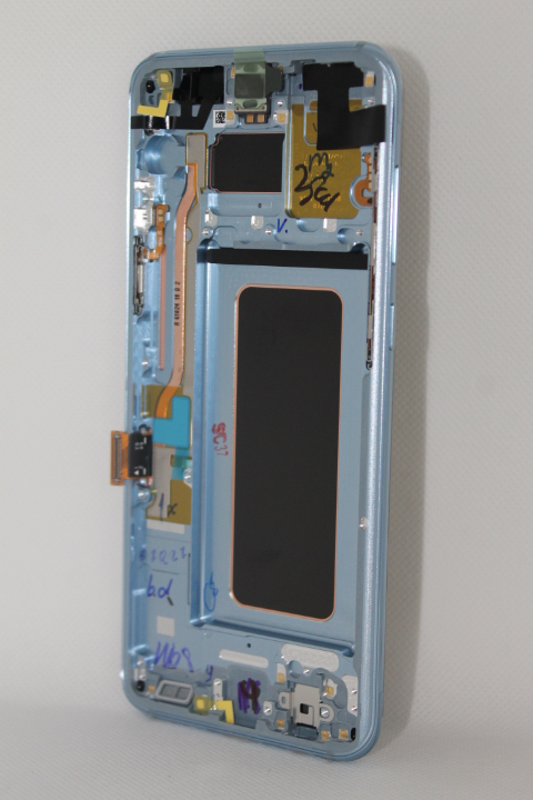 LCD Sam G955 Galaxy S8 Plus+touch screen+frame CORAL BLUE FULL ORG - Samsung displej